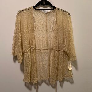 [NWT] Forever 21 Lace Sheer Cardigan